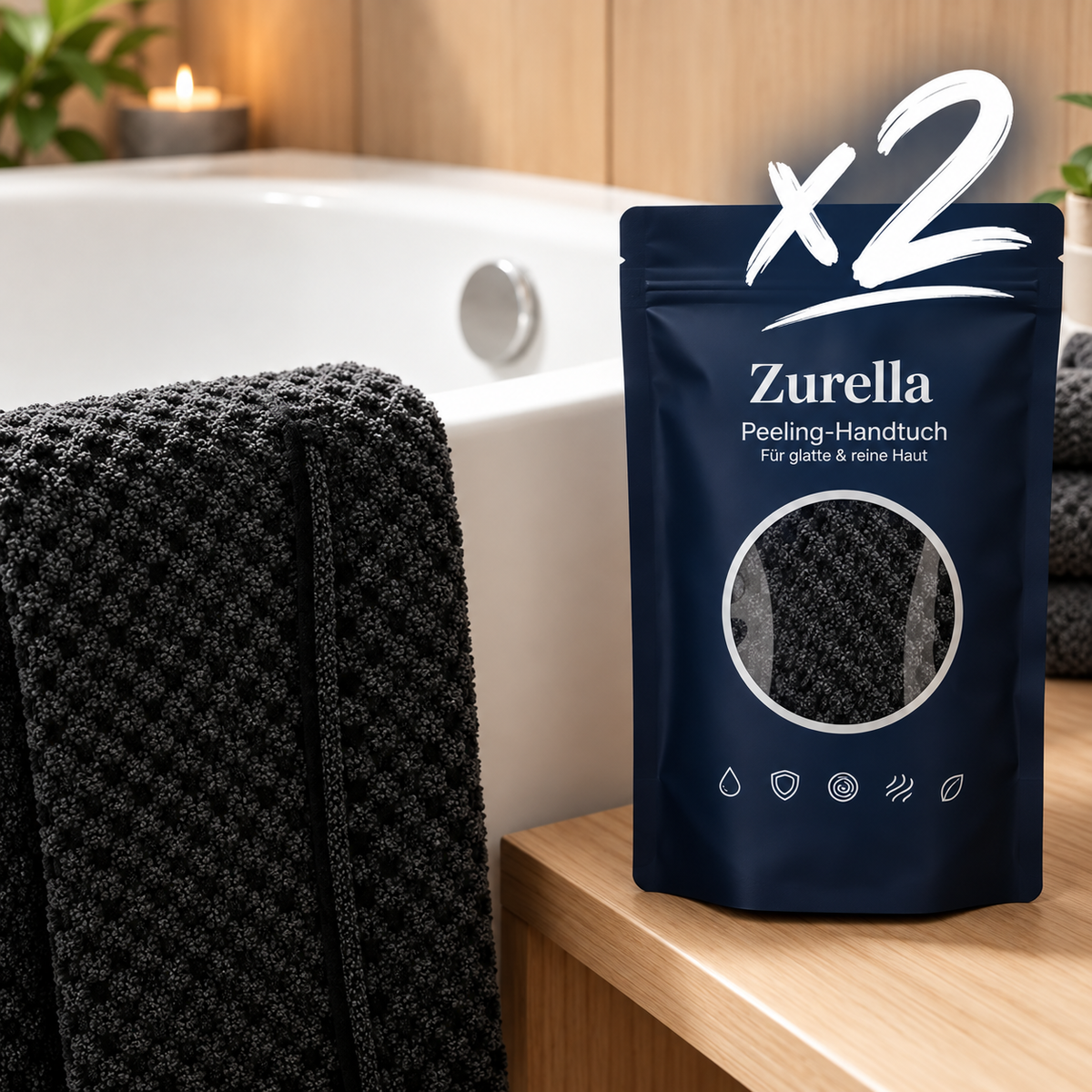 ZURELLA - Peeling-Handtuch