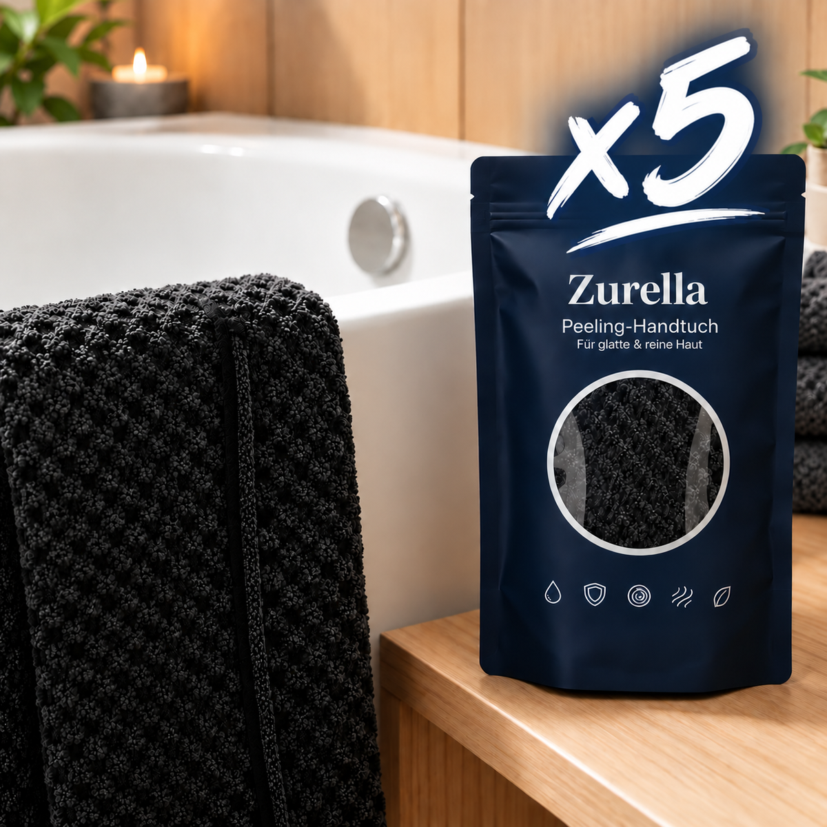 ZURELLA - Peeling-Handtuch